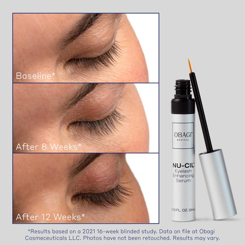Obagi Nu-Cil Eyelash Enhancing Serum – Nourishing Lash Serum with Biotin for Thicker & More Defined-Looking Lashes – 0.1 oz
