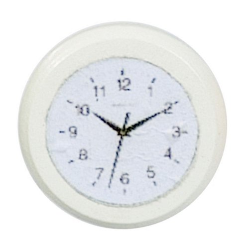 Melody Jane Dolls Houses Dollhouse Miniature 1:12 Scale White Wall Clock #T8452