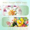 Music Box Flower Building Block（364pcs) Set Rotating Ferris Wheel Diy Building Toys For Kids Adults Display Collection Creative Home Office Gift For Christmas Birthday New Year Valentine's Day