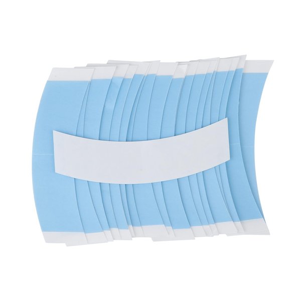 48pcs Wig Tapes for Lace Wigs, Invisible Waterproof Double Side Tape for Wigs Lace Front Wig Tape Toupee Tape Strips Wig Lace Tape for Fixing Wigs (Blue)