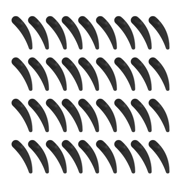 Beaupretty 100Pcs Mini Disposable Makeup Spatulas, Facial Cream Spoon Cosmetic Plastic Spatulas Scoops Tip Spatulas (Black)