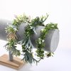 KorViSHOW Leaf Flower Crown Headband - Golden Green Fairy Floral Headpiece Boho Wreath Hair Accessorice Women Bride Wedding Birthday Photoshoot Props