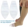 Open Toe Compression Sock Aid, Slip Stocking Easy Slide Applicator to Help Assist Put On for Disabled, Elderly, Pregnant, 2 Pcs