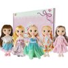 JING SHOW BUSSINESS 5 Sets Doll Clothes for 6 inch Doll ，Include 5 Pieces Girl Small Dolls, 5 Sets Handmade Doll Clothes and 5 Pairs of Doll Shoes