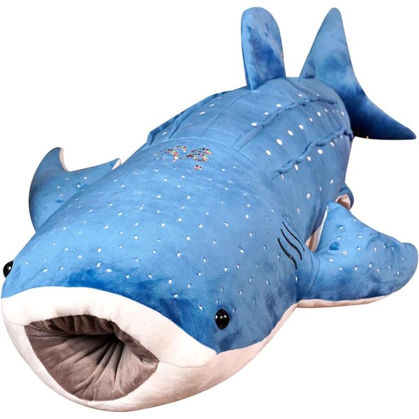 Mukouxun 18.5 inch Whale Shark Stuffed Animal Whale Shark Plush Whale Shark Kids Plush Toy Pillows Stuffed Blue Whale Doll