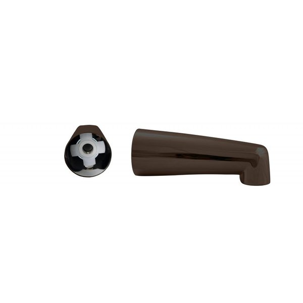 Westbrass 7" Tub Spout for Copper Pipe, Oil Rubbed Bronze, E5074-1F-12
