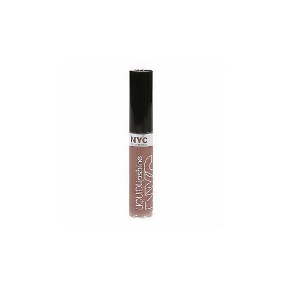 NYC Liquid LipShine Lip Gloss, 582 Nude York City, 0.24 Fl Oz