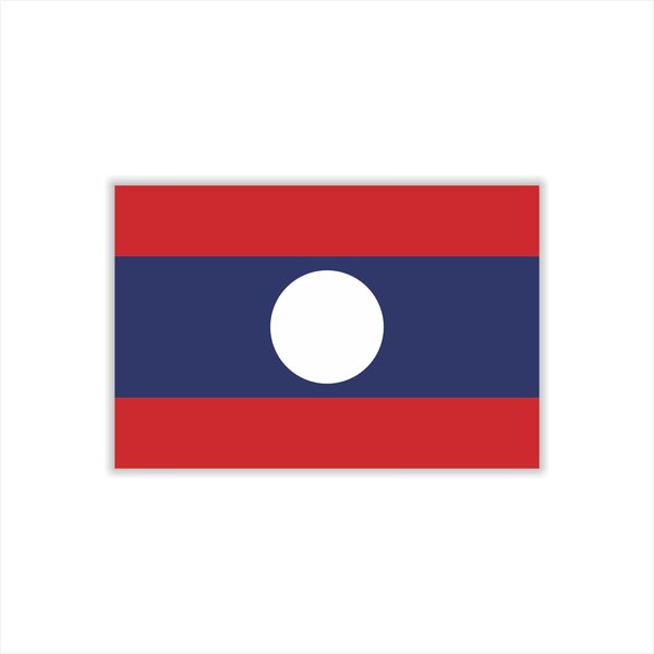 Womaha 30 Temporary Laos Flag Tattoos Fans Face Tattoo Stickers for Adults Kids Group Activity Props