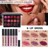 Pomcral All In On Makeup Kit Makeup Set For Teens, Women, Girl and Beginners Includes Eyeshadow Concealer Palette Lip Gloss Set Lipstick Eye Pencil Makeup Brushes