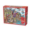 Cobble Hill 1000 Piece Puzzle - DoodleTown: Viking Village - Sample Poster Included
