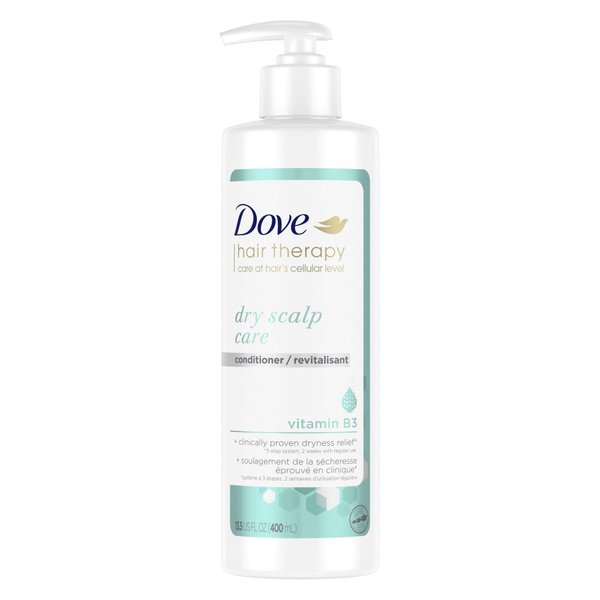 Dove Hair Therapy Conditioner for Dry Scalp Dry Scalp Therapy Hair Conditioner with Vitamin B3 13.5 fl oz