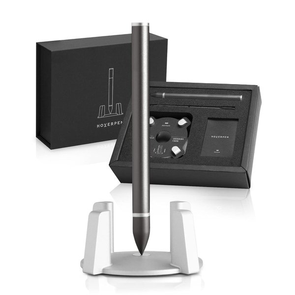novium Hoverpen - Luxury Pen for Men & Women, Vertically Standing Executive Ballpoint Pen with Top Grade Free-Flowing Ink Refill, Metal Made, Unique Gifts, Luxury Pen for Men, Mens Gifts Ideas