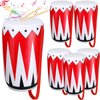 Libima 6 Pack Inflatable Instrument Toys Drum Music Instruments Party Props Decorations 80s 90s Inflatable Props Rock and Roll Party Decorations Music Party Favors for Party Supplies