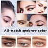 AMCMLLHS Eyebrow Tint,Instant Eyebrow Color,Instant Brow Dye Kit,Eyelash Dye,Professional Makeup Tinted Eyebrow Mascara,Eyelash and Brow Color with Natural Effects,Safe & Easy to Use-Dark Brown