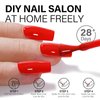 AILLSA Red Gel Nail Polish Hot Lady Valentine Bright Gel Polish Apple Candy Color Gel Polish Long Lasting Soak Off U V Gel Nail Manicure Salon at Home Holiday Gifts for Women 0.5 Fl Oz/GB11