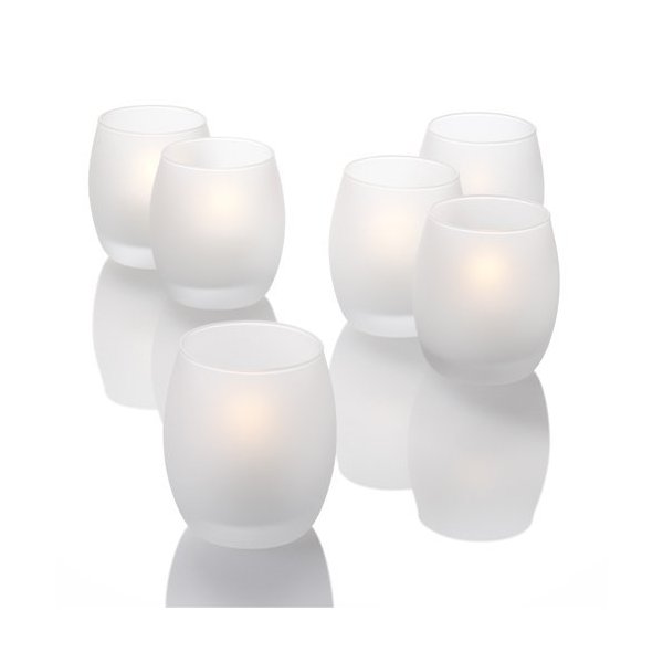 Eastland® Grande Hurricane Votive Holders Frosted Set of 48