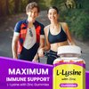 L-Lysine 1000mg with Zinc Gummies - Vitamins for Adults Tissue Health & Vegan Lysine Supplement Immune Support, Supports Skin, Lip, Gluten Free, Non-GMO, Amino Acid Supplements, 60 Gummy