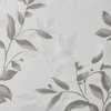 Madison Park Cecily Botanical Modern Shower Curtain, Contemporary Design Water Repellent Shower Curtains for Bathroom, 72 X 72, Grey