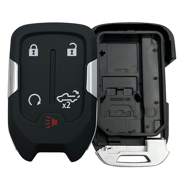 WKIOERAD Replacement Keyless Entry Remote Smart Key Fob Shell Case Fit for 2022 2021 2020 2019 Chevy Silverado and GMC Sierra 1500 2500HD 3500HD Key Fob Cover (5Button-1Pcs)