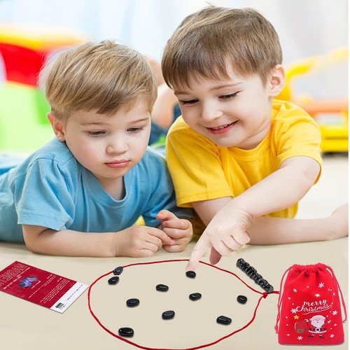 Magnetic Chess Game with Stones，Magnetic Chess,Multiplayer Magnet Board Game，Family Board Games Set - Christmas Games, Home Party Supplies