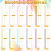 EOBOH 144PCS Mardi Gras Beads, Metallic 12 Kinds Bead Necklace Party Supplies, 33" Mardi Gras Necklace Costume Stuff, Festival Parade Throw Accessories for Wedding Birthday Celebrations Decorations