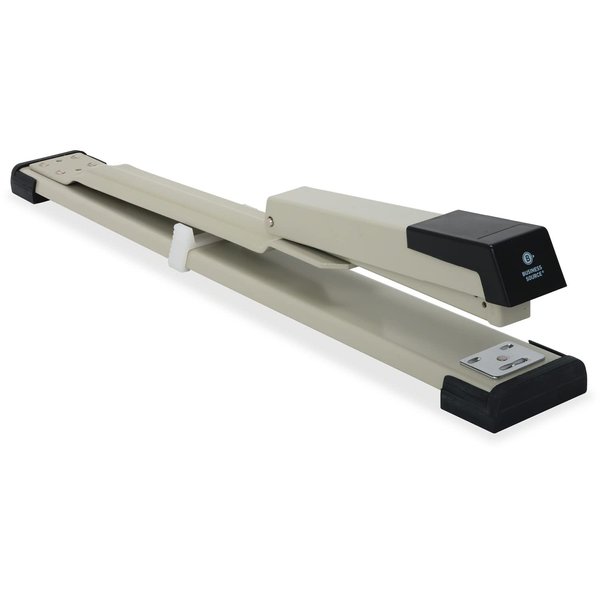 Business Source 62827 Stapler Long Reach 20 Sht Cap Putty/Gray/Black