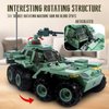 ZYLEGEN Military Vehicles Toy Building Set, Armored Vehicles Building Kit, Wars Army Battle Car Constrction Building Block for Kids and Adult (339PCS)
