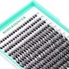 Bodermincer Black/Colored Cluster Lashes 240pcs 20D/40D DIY Eyelash Extension D Curl Long Individual Lashes Mixed Tray Faux Mink Lash Clusters Extensions 8-22mm (30D 8-10-12-14-16mm MIX)