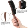 BFWood Clothes Brush - Boar Bristle Lint Brush for Suits, Cashmere, Wool, Velvet, Suede and Pet Hair - Large Black Walnut Wood Handle