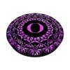 Cell Phone Pop Up Grip Holder,Monogram Mandala Pink Purple O PopSockets Grip and Stand for Phones and Tablets