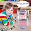 2024 Upgraded ATM Piggy Bank for Real Money for Kids Adults,Toy Money Bank with Card,Password,Coin Recognition,Bill Feeder,Balance Calculator,Electronic Money Safe Coin Box,Hot Gift for Boys Girls