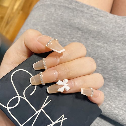 CGBE Nail Bow Charms, Butterfly Bow Pearl Nail Charms 3D Black White Nail Charms for Acrylic Resin Nails for Nail Art Decoration Makeup Resin Mold DIY