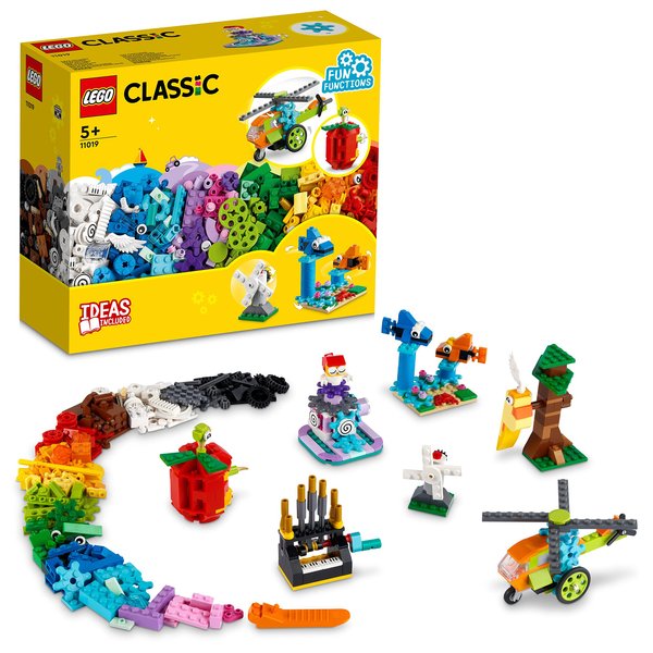 LEGO® Classic Bricks and Functions 11019 Kids’ Building Kit; Helicopter Toys