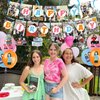 35 Pieces Girl Party Decoration, Include Gil More Birthday Banner Table Honeycomb Centerpieces Cake Topper Girls Party Latex Balloons for Girl Birthday Party Supplies