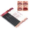 ZJchao Lip Liners Set, Matte Lipstick Set 12 Color Waterproof Lipstick Long-lasting Matte Lip Makeup Soft Pencils Lipstick Cosmetic Beauty Easy to Color Lips Liner Kit for Women