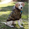Pet Life Metallic Fashion Dog Parka With Removable Hood Camo Metallic (Medium)