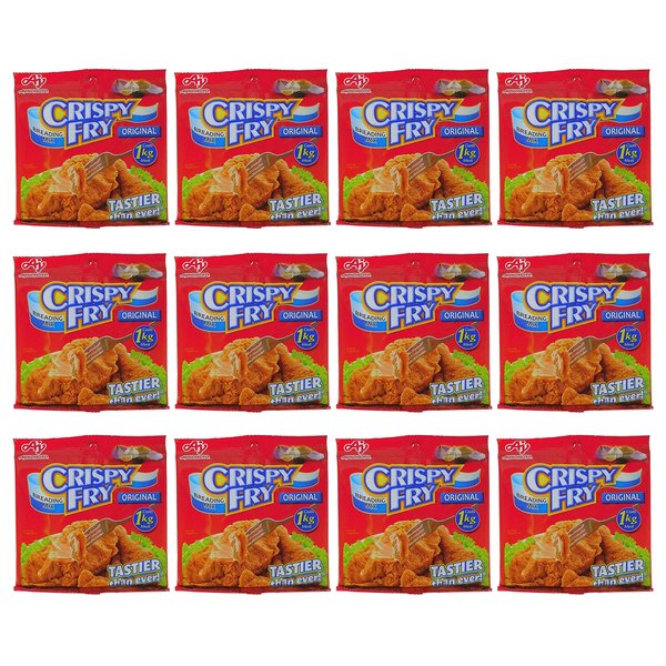 Ajinomoto Crispy Fry Breading Mix Original Flavor, 62 grams (Pack of 12) in Intfeast Packaging