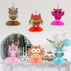 Chilfamy 6 Pieces Owl Decorations, Owl Birthday Party Favors Kit, 3D Owl Honeycomb Table Centerpieces for Baby Shower, Woodland Animals Theme Party Supplies