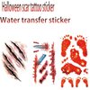 Generic Halloween Scar Tattoos 30 Sheets Temporary Tattoos Waterproof Zombie Makeup Fake Bloody Wound Stitch Scar Party Tattoos Sticker