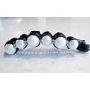 Slim pearl and crystal banana hair claw clamp clip