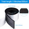 2 Packs Felt Strips with Adhesive Backing Non Slip Felt Furniture Pads Adhesive Felt Roll Felt Tape for Protecting Hardwood Floors Chair Wall Protector(120 x 2 x 0.12 Inch, Black)