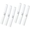 Piutouyar 6 Pack Travel Hair Comb, Portable Folding Comb Brush Combo, Small Compact Pocket Collapsible Comb, Anti-Static Double Headed Combs(White)