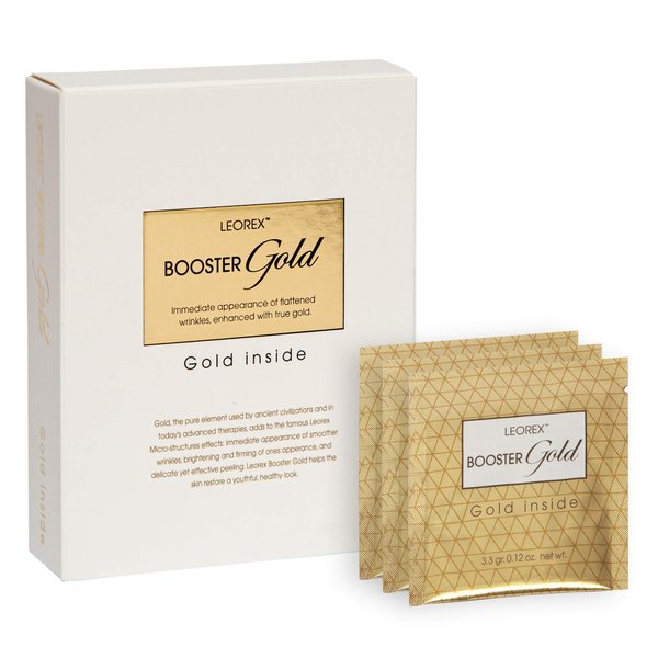 LEOREX Anti-Wrinkle Tightening Anti-Aging Gold Booster - Facial Masks for Women Skin Care Enhanced with 24K Gold Particles, Deep Cleansing Face Mask Pack, Rejuvenating Beauty Gold Face Mask