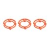 Maxmartt 3 Pcs Blade Retaining Ring Men's Shaver Razor Lock Ring Retaining Ring Orange Blade Retaining Plate Holder Compatible for Norelco Series 7000 9000 RQ12 Models