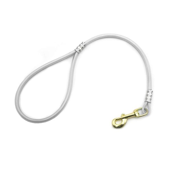 2ft Cable Bully Training Dog Lead Leash (White)