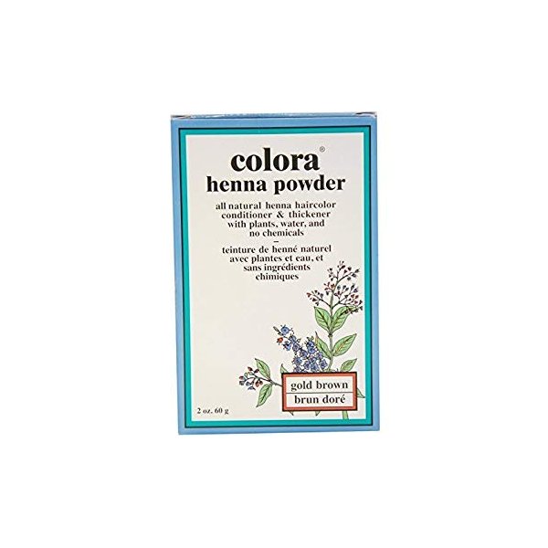 Colora Henna Powder Hair Color Brown, 2 oz (Pack of 4)