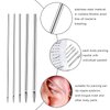 Honoson 100 Pcs Ear Nose Body Piercing Needles Mix Size 12G 14G 16G 18G 20G Stainless Steel Piercing Jewelry Kit and 1 Pcs Slotted Locking Pennington Forceps for Kit Supplies
