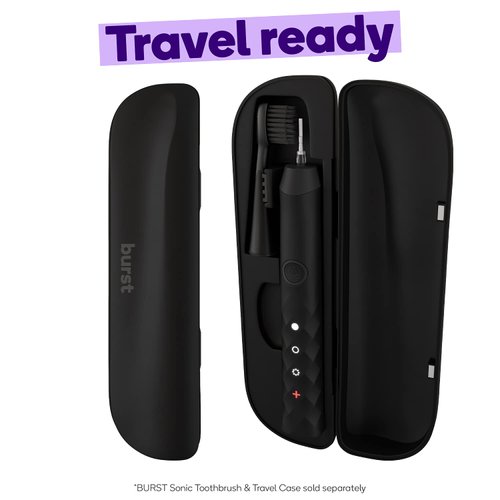 BURST Toothbrush Travel Case Sonic Toothbrush, Black (Case Only)