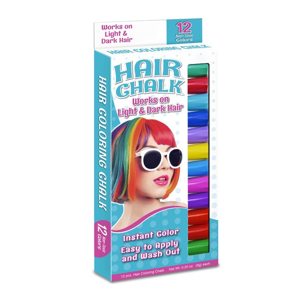 THE PENCIL GRIP Color Kwik Hair Stix 12/Pkg, 1 Count (Pack of 1)