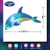 Glow Guards Light up Musical Stuffed Dolphin Ocean Life Soft Plush Toy with LED Night Lights Nursery Songs Glow Singing Sea Animals Birthday for Toddler Kids, 18''